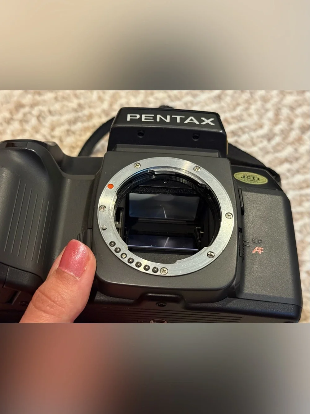 Pentax SF10 Black 35mm Film SLR Camera with 2 Lens’s